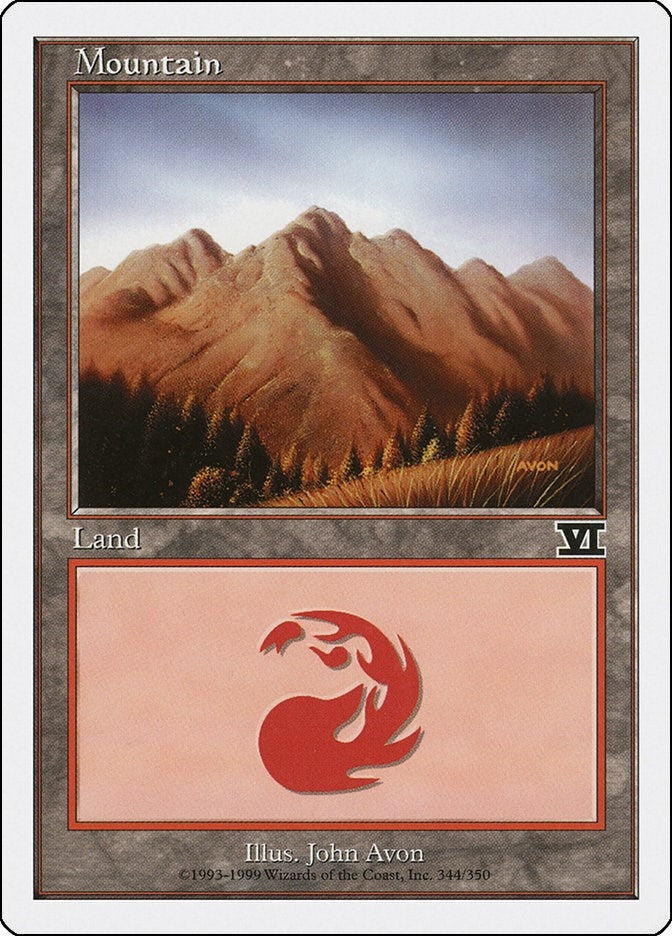 Image for Mountain (344) (Classic Sixth Edition) (344) - Magic: The Gathering