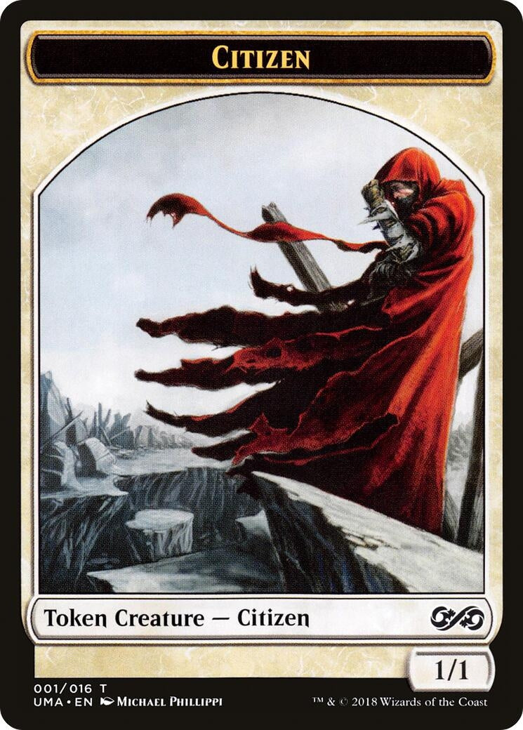 Image for Citizen Token (Ultimate Masters) (1) - Magic: The Gathering
