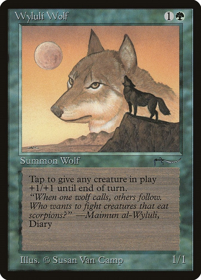 Image for Wyluli Wolf (Light) (Arabian Nights) - Magic: The Gathering