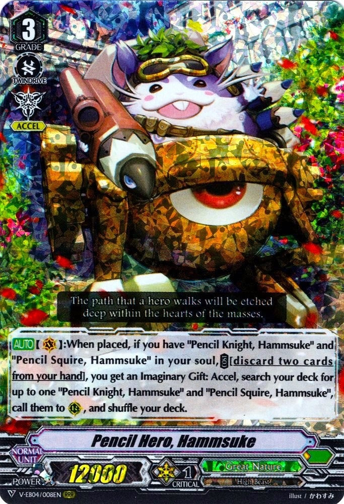 Image for Pencil Hero, Hammsuke (V-EB04: The Answer of Truth) (V-EB04/008EN) - Cardfight Vanguard