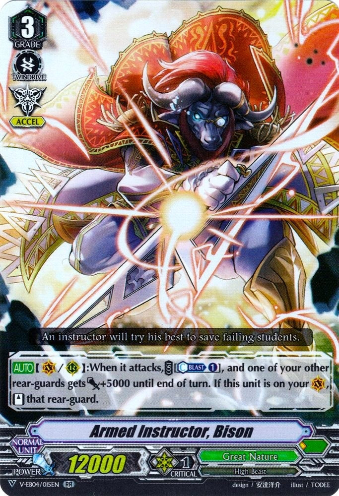 Image for Armed Instructor, Bison (V-EB04: The Answer of Truth) (V-EB04/015EN) - Cardfight Vanguard