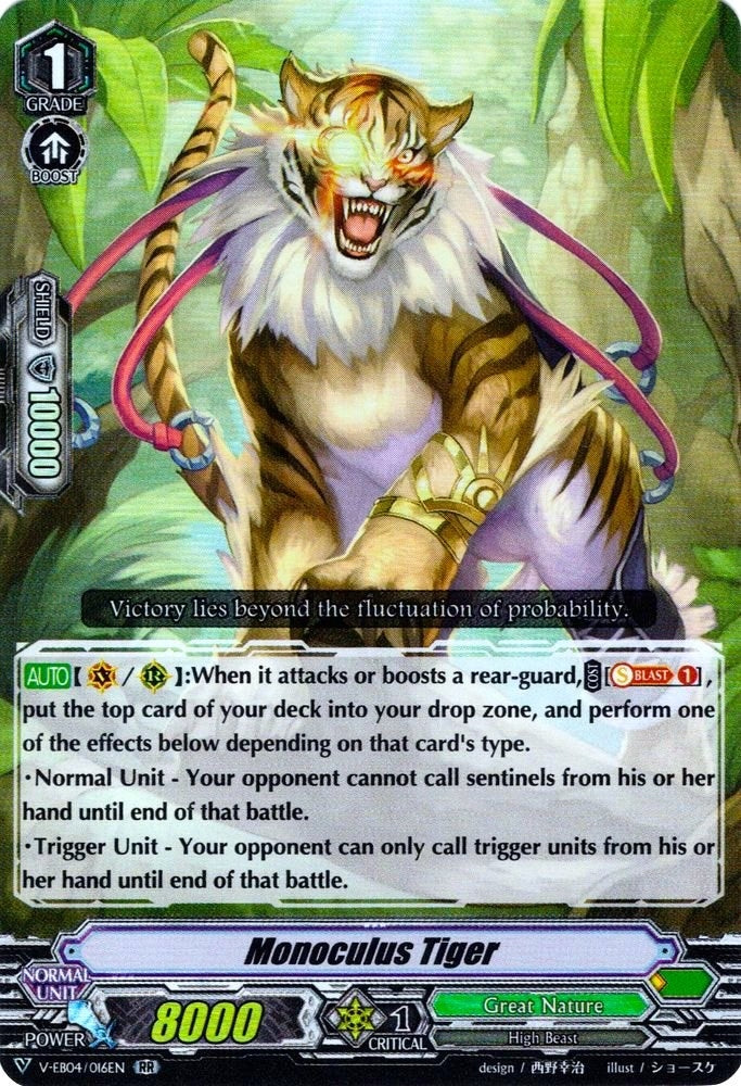 Image for Monoculus Tiger (V-EB04: The Answer of Truth) (V-EB04/016EN) - Cardfight Vanguard