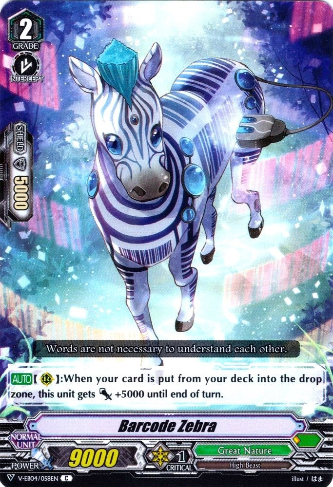 Image for Barcode Zebra (V-EB04: The Answer of Truth) (V-EB04/058EN) - Cardfight Vanguard
