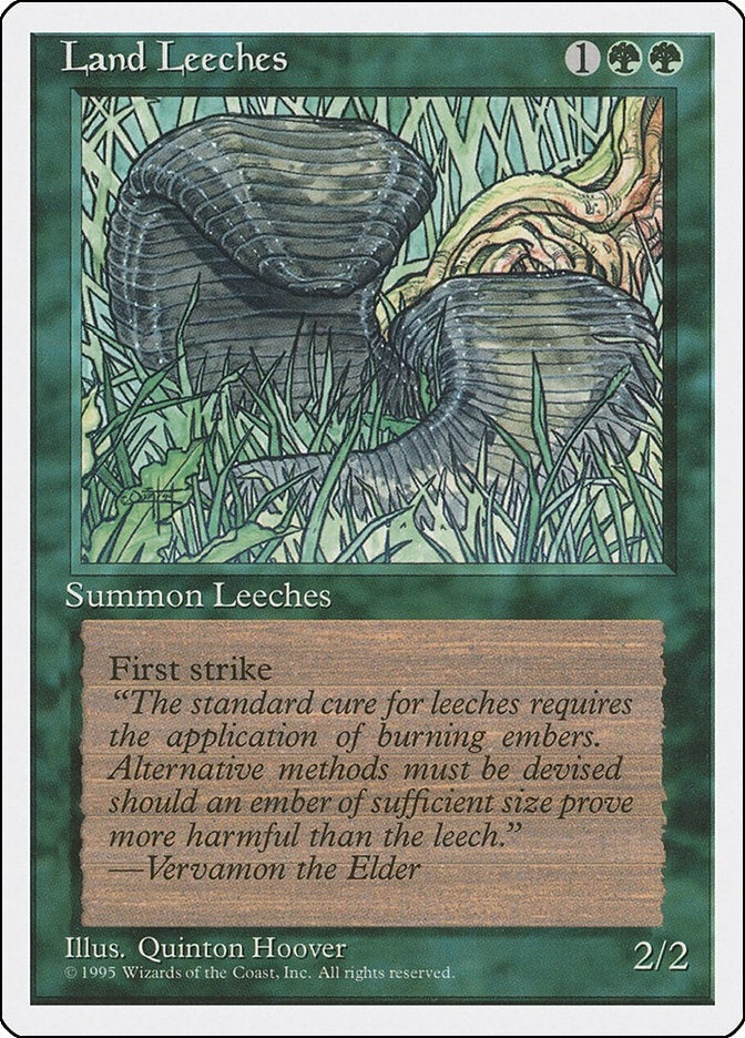 Image for Land Leeches (Fourth Edition) - Magic: The Gathering