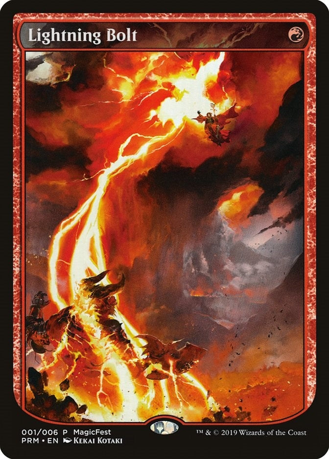Image for Lightning Bolt (MagicFest Cards) (1) - Magic: The Gathering