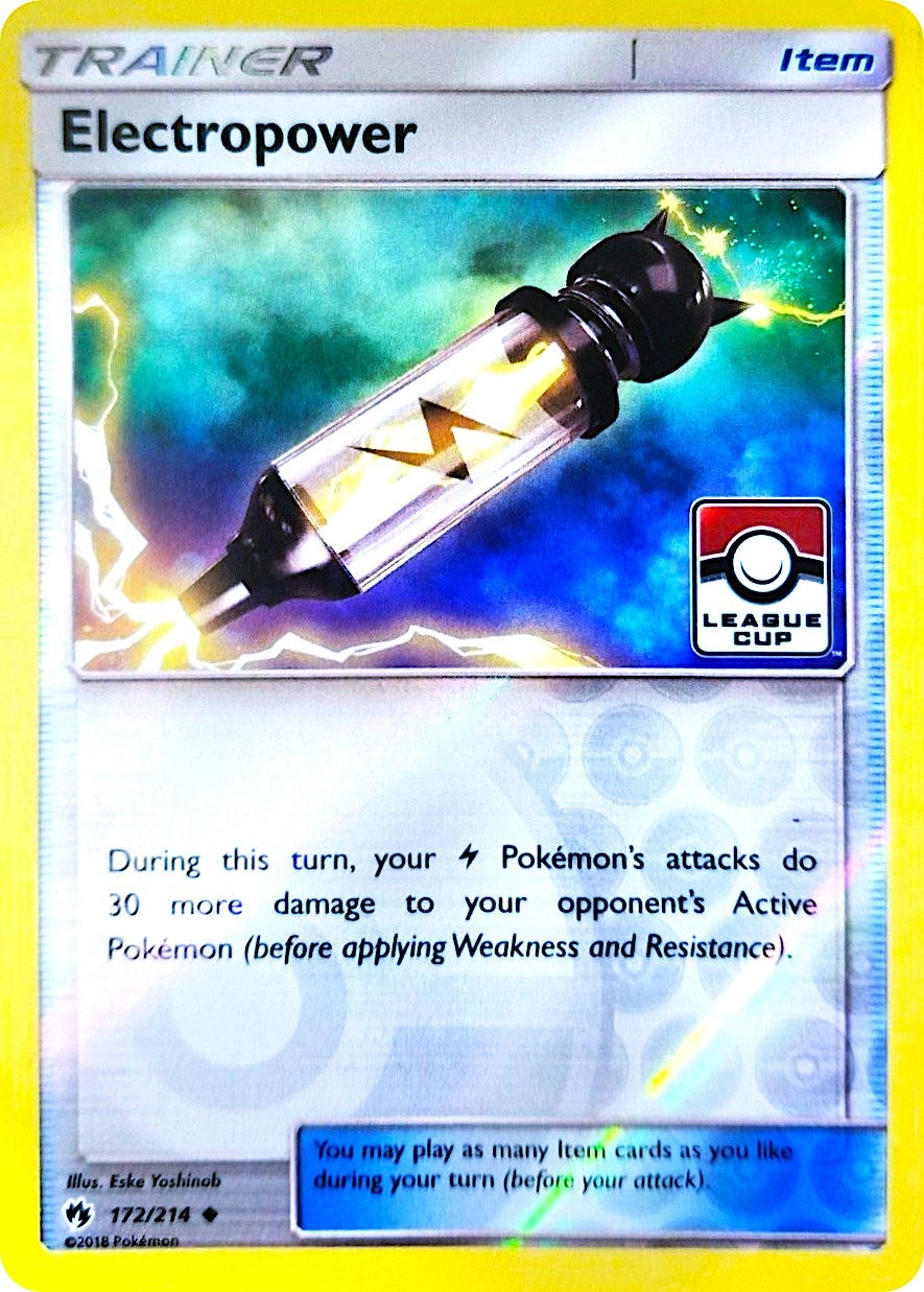 Image for Electropower - 172/214 (League Cup) (League & Championship Cards) (172/214) - Pokemon