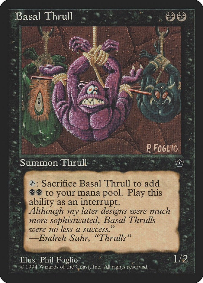 Image for Basal Thrull (P. Foglio) (Fallen Empires) - Magic: The Gathering