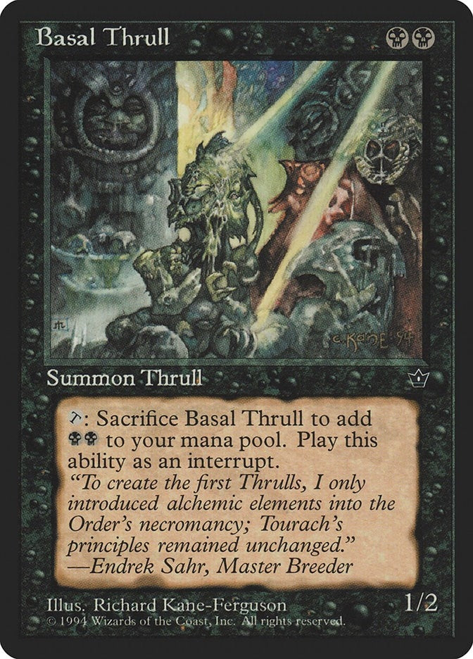 Image for Basal Thrull (Kane-Ferguson) (Fallen Empires) - Magic: The Gathering