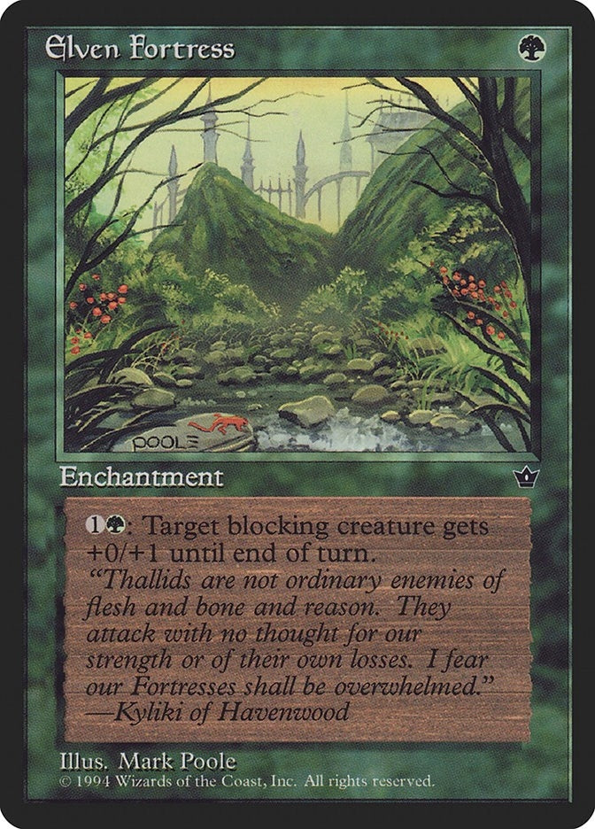 Image for Elven Fortress (Poole) (Fallen Empires) - Magic: The Gathering