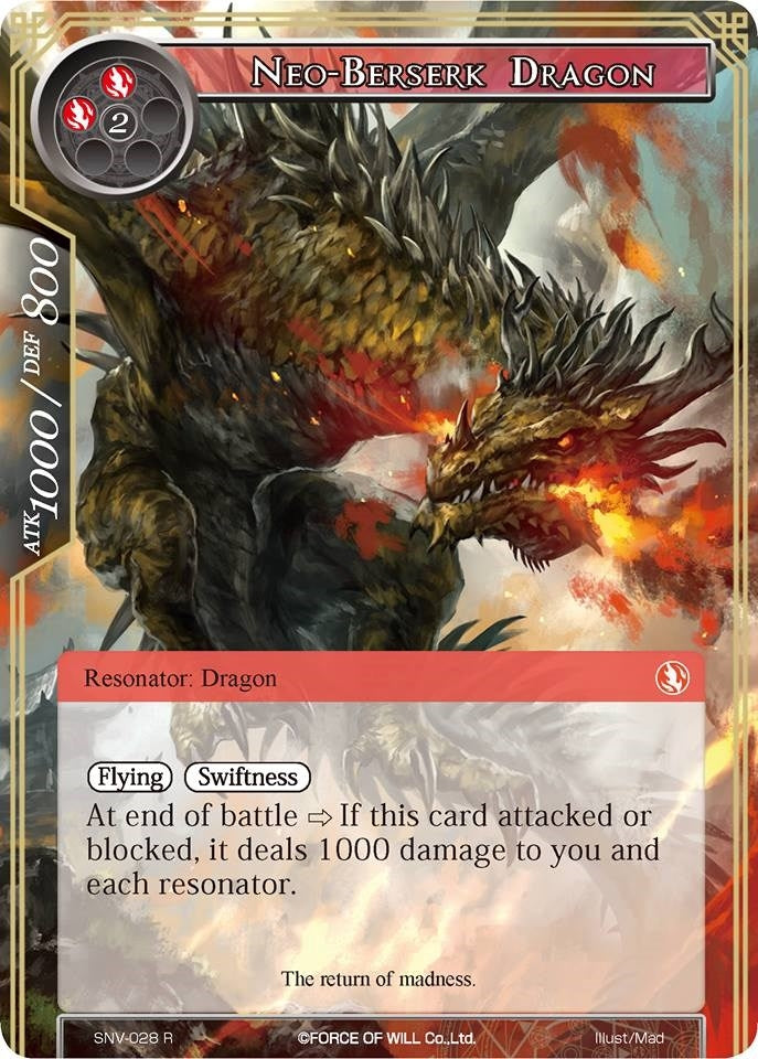 Image for Neo-Berserk Dragon (The Strangers of New Valhalla) (SNV-028) - Force of Will