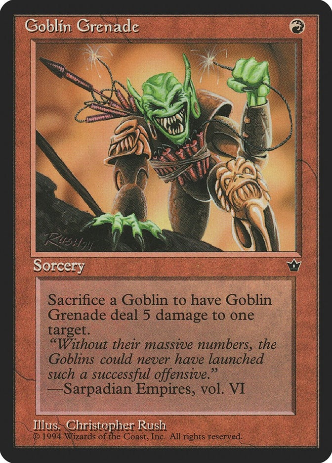 Image for Goblin Grenade (Rush) (Fallen Empires) - Magic: The Gathering