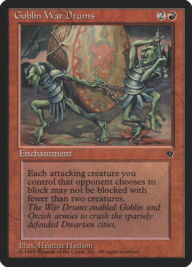 Image for Goblin War Drums (Hudson) (Fallen Empires) - Magic: The Gathering