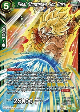 Image for Final Showdown Son Goku (Clash of Fates) (TB3-035) - Dragon Ball Super: Masters