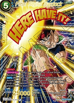 Image for Final Strike Bardock (SPR) (Clash of Fates) (TB3-019_SPR) - Dragon Ball Super: Masters