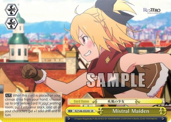 Image for Mistral Maiden (SR) (Re:ZERO) (RZ/S46-E028S SR) - Weiss Schwarz