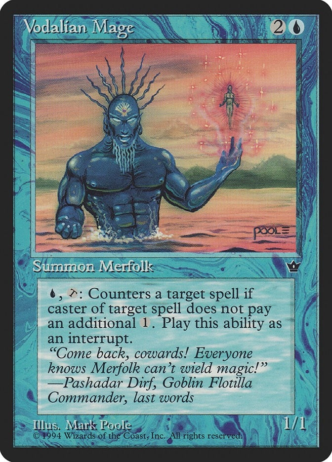 Image for Vodalian Mage (Poole) (Fallen Empires) - Magic: The Gathering