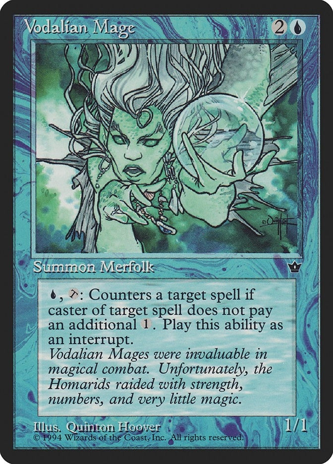 Image for Vodalian Mage (Hoover) (Fallen Empires) - Magic: The Gathering