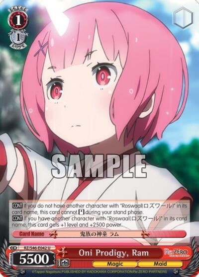 Image for Oni Prodigy, Ram (Re:ZERO) (RZ/S46-E042 U) - Weiss Schwarz