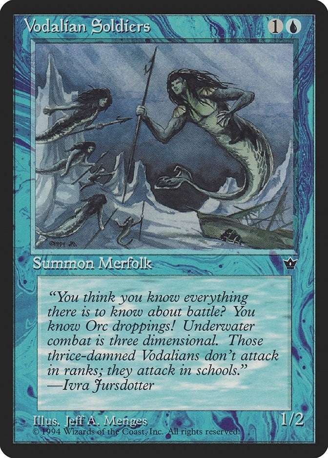 Image for Vodalian Soldiers (Menges) (Fallen Empires) - Magic: The Gathering