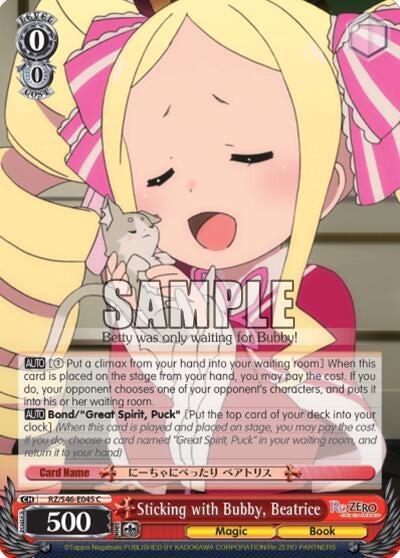 Image for Sticking with Bubby, Beatrice (Re:ZERO) (RZ/S46-E045 C) - Weiss Schwarz