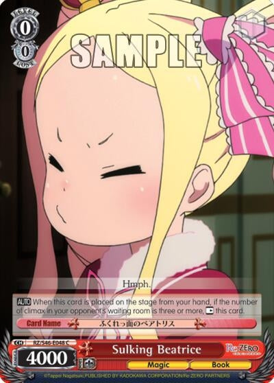 Image for Sulking Beatrice (Re:ZERO) (RZ/S46-E048 C) - Weiss Schwarz