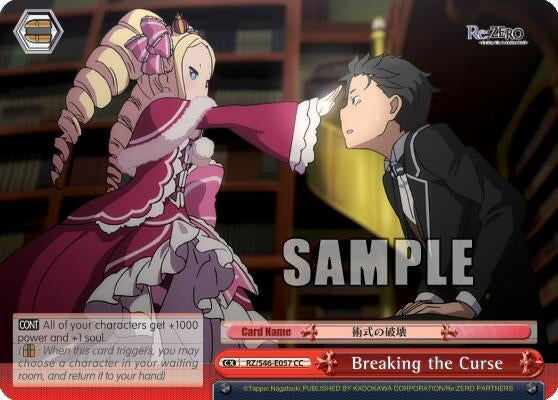 Image for Breaking the Curse (Re:ZERO) (RZ/S46-E057 CC) - Weiss Schwarz