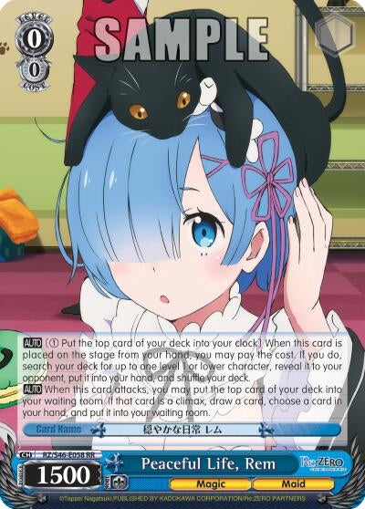 Image for Peaceful Life, Rem (Re:ZERO) (RZ/S46-E058 RR) - Weiss Schwarz