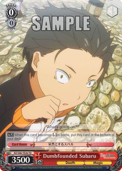 Image for Dumbfounded Subaru (Re:ZERO) (RZ/S46-TE26 TD) - Weiss Schwarz