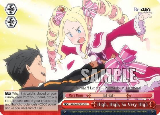 Image for High, High, So Very High (Re:ZERO) (RZ/S46-TE29 TD) - Weiss Schwarz