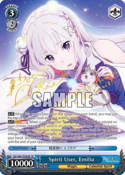 Image for Spirit User, Emilia (SP) (Re:ZERO) (RZ/S46-TE38SP SP) - Weiss Schwarz