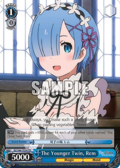 Image for The Younger Twin, Rem (Re:ZERO) (RZ/S46-TE34 TD) - Weiss Schwarz