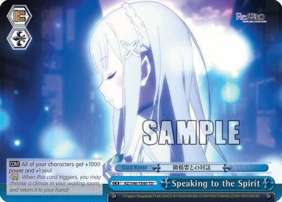 Image for Speaking to the Spirit (Re:ZERO) (RZ/S46-TE40 TD) - Weiss Schwarz