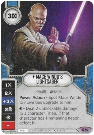 Image for Mace Windu's Lightsaber (Convergence) (70) - Star Wars: Destiny