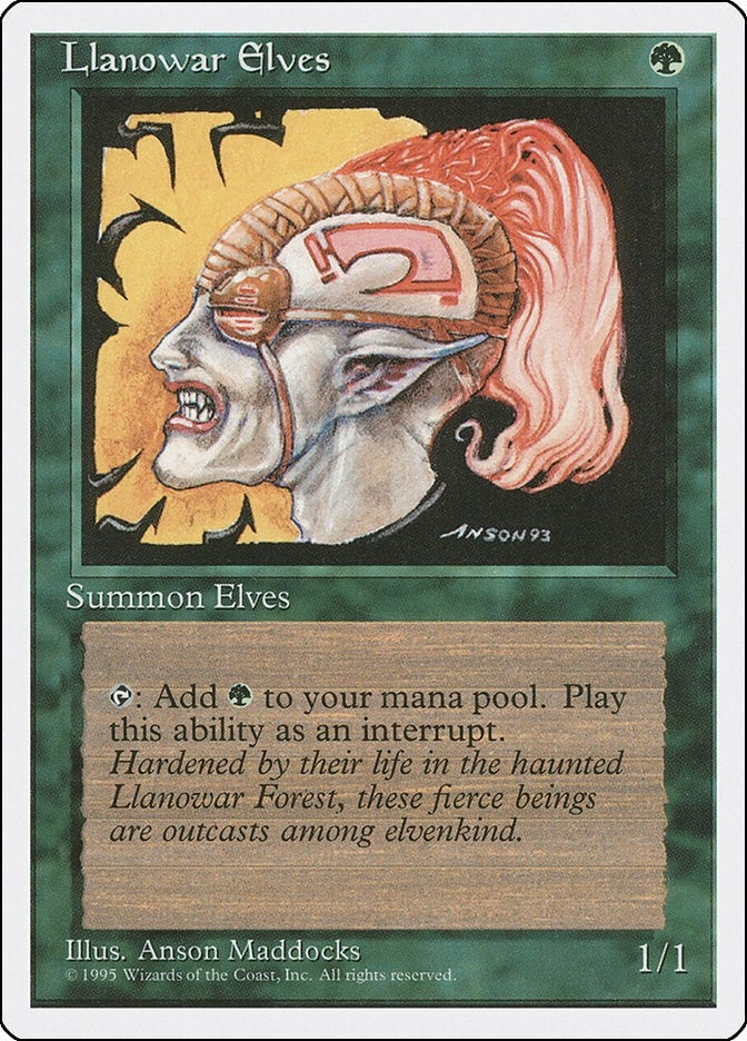 Image for Llanowar Elves (Fourth Edition) (145) - Magic: The Gathering