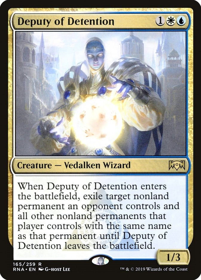 Image for Deputy of Detention (Ravnica Allegiance) (165) - Magic: The Gathering