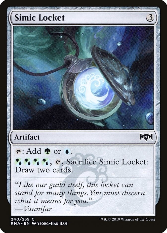 Image for Simic Locket (Ravnica Allegiance) (240) - Magic: The Gathering