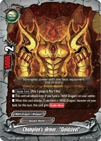 Image for Champion's Armor, "Goldsteel" (True Awakening of Deities) (S-BT03/0061EN) - Future Card BuddyFight
