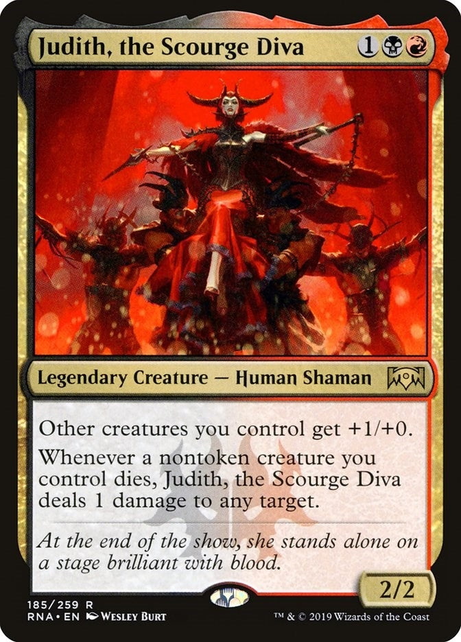 Image for Judith, the Scourge Diva (Ravnica Allegiance) (185) - Magic: The Gathering