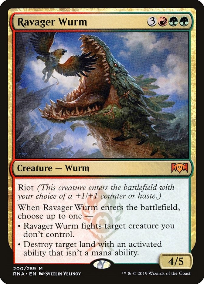 Image for Ravager Wurm (Ravnica Allegiance) (200) - Magic: The Gathering