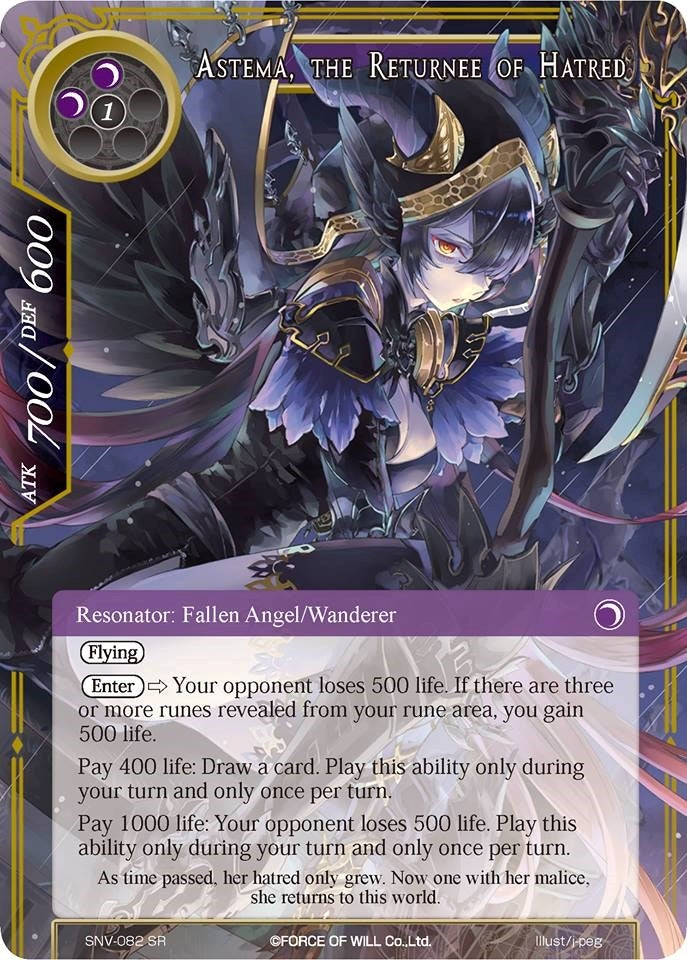 Image for Astema, the Returnee of Hatred (The Strangers of New Valhalla) (SNV-082) - Force of Will