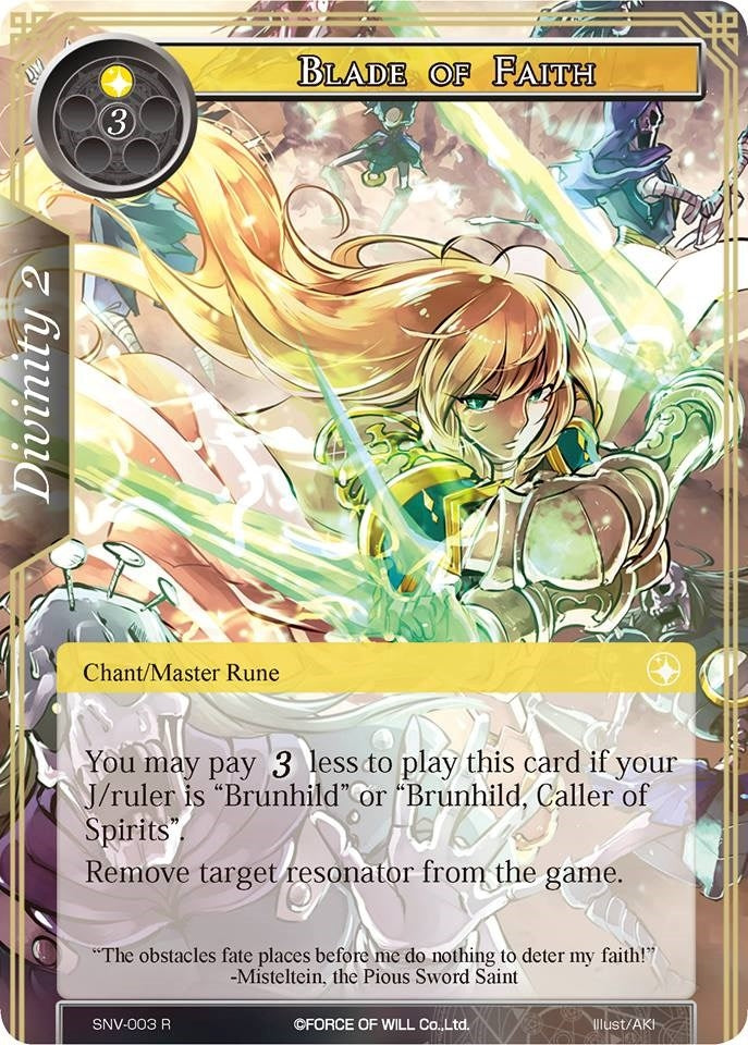 Image for Blade of Faith (The Strangers of New Valhalla) (SNV-003) - Force of Will