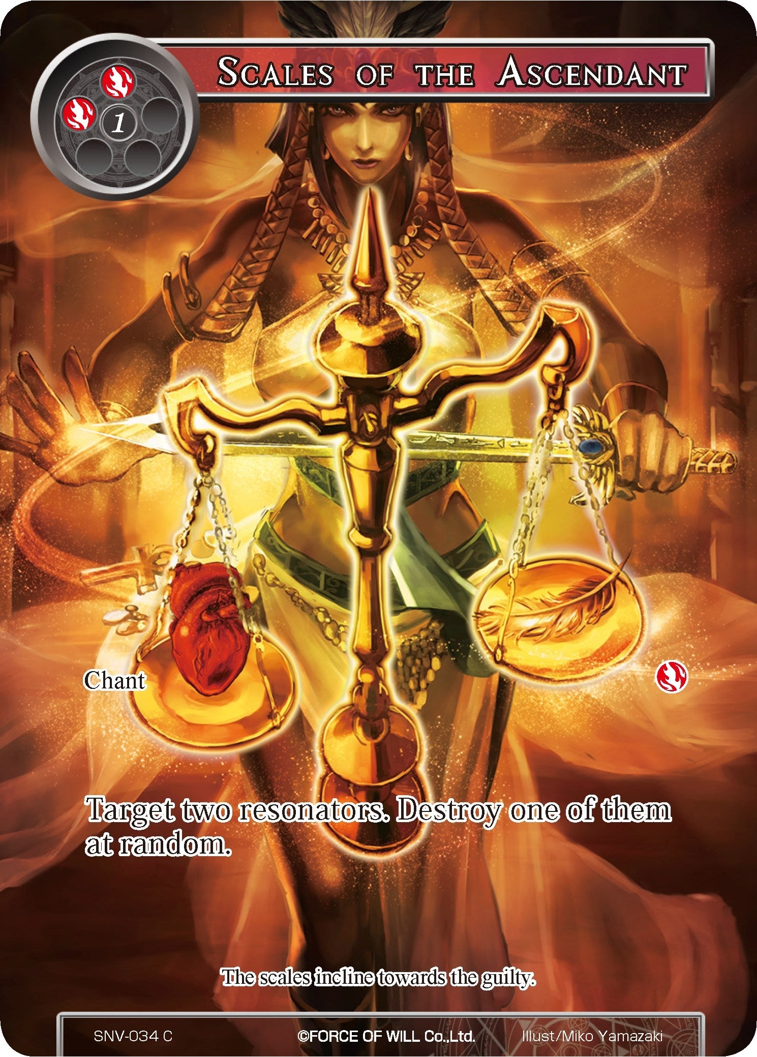 Image for Scales of the Ascendant (Full Art) (The Strangers of New Valhalla) (SNV-034) - Force of Will