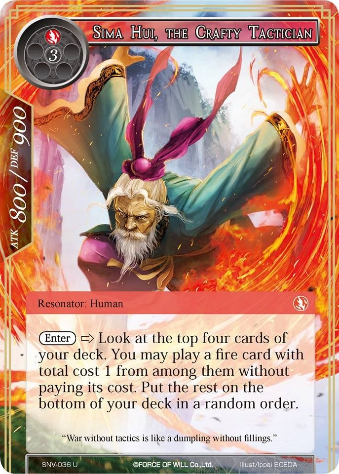 Image for Sima Hui, the Crafty Tactician (The Strangers of New Valhalla) (SNV-036) - Force of Will