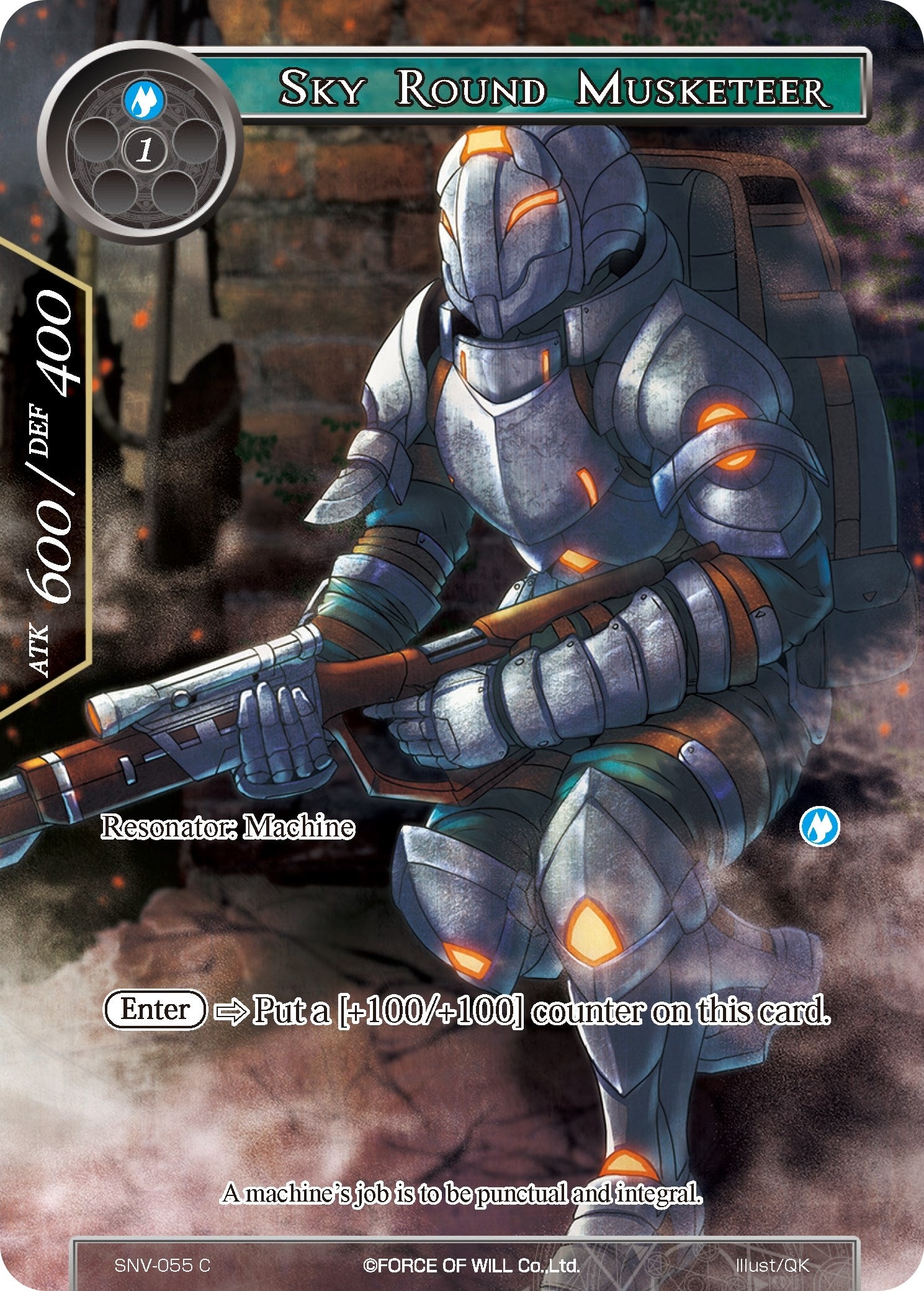 Image for Sky Round Musketeer (Full Art) (The Strangers of New Valhalla) (SNV-055) - Force of Will