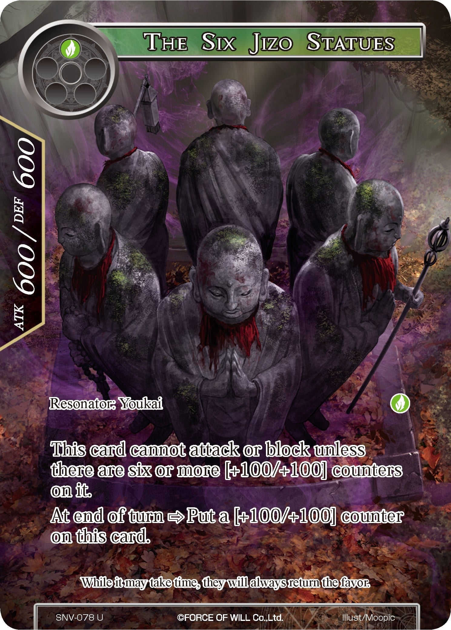 Image for The Six Jizo Statues (Full Art) (The Strangers of New Valhalla) (SNV-078) - Force of Will