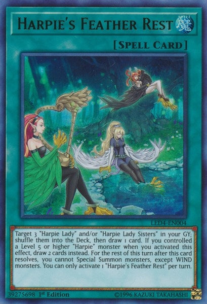Image for Harpie's Feather Rest (Legendary Duelists: Sisters of the Rose) (LED4-EN004) - YuGiOh