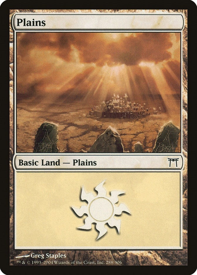 Image for Plains (288) (Champions of Kamigawa) (288) - Magic: The Gathering