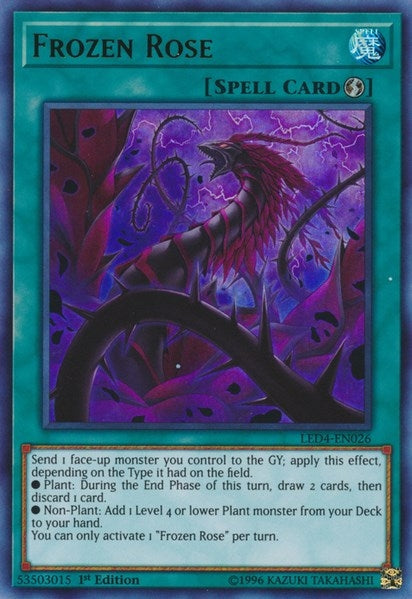 Image for Frozen Rose (Legendary Duelists: Sisters of the Rose) (LED4-EN026) - YuGiOh