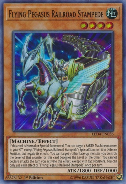 Image for Flying Pegasus Railroad Stampede (Legendary Duelists: Sisters of the Rose) (LED4-EN036) - YuGiOh