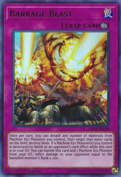 Image for Barrage Blast (Legendary Duelists: Sisters of the Rose) (LED4-EN038) - YuGiOh